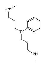 bis(3-methylphosphanylpropyl)-phenylphosphane Structure