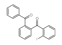 (2-benzoylphenyl)-(2-fluorophenyl)methanone Structure