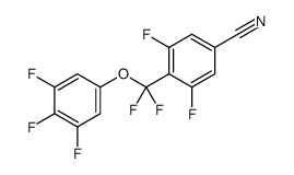 4-[difluoro-(3,4,5-trifluorophenoxy)methyl]-3,5-difluorobenzonitrile Structure