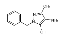 Pyrazol-5-ol, 4-amino-1-benzyl-3-methyl- (8CI) Structure