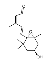 [1S-[1alpha(2Z,4E),4alpha,6alpha]]-5-(4-hydroxy-2,2,6-trimethyl-7-oxabicyclo[4.1.0]hept-1-yl)-3-methylpenta-2,4-dienal picture