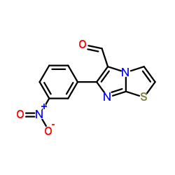 6-(3-NITROPHENYL)IMIDAZO[2,1-B]THIAZOLE-5-CARBOXALDEHYDE结构式