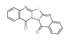 12H,15H-<1,3,4>thiadiazolo<2,3-b:5,4-b'>diquinazoline-12,15-dione结构式