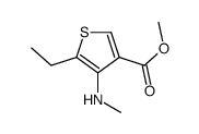 methyl 5-ethyl-4-(methylamino)thiophene-3-carboxylate结构式