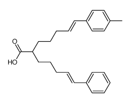 (6E)-2-[(4E)-5-phenylpent-4-enyl]-7-(p-tolyl)hept-6-enoic acid结构式