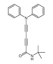 N-tert-butyl-5-(N-phenylanilino)penta-2,4-diynamide结构式