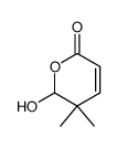 6-hydroxy-5,5-dimethyl-5,6-dihydro-2H-pyran-2-one结构式