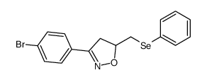 3-(4-bromophenyl)-5-(phenylselanylmethyl)-4,5-dihydro-1,2-oxazole结构式