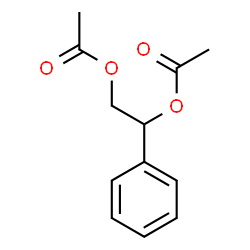 (2-acetyloxy-1-phenyl-ethyl) acetate structure