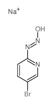 2-Pyridinamine,5-bromo-N-nitroso-, sodium salt (9CI) Structure