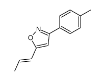 3-(4-methylphenyl)-5-prop-1-enyl-1,2-oxazole结构式