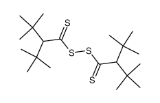 Bis(2-tert-butyl-3,3-dimethylthiobutyryl)disulfid结构式