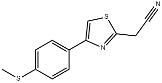 2-(4-(4-(methylthio)phenyl)thiazol-2-yl)acetonitrile图片