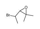 3-(1-bromo-ethyl)-2,2-dimethyl-oxirane结构式