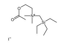 2-acetyloxyethyl-dimethyl-(triethylsilylmethyl)azanium,iodide Structure