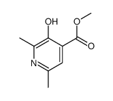 methyl 3-hydroxy-2,6-dimethylpyridine-4-carboxylate结构式