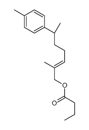 [(6S)-2-methyl-6-(4-methylphenyl)hept-2-enyl] butanoate Structure