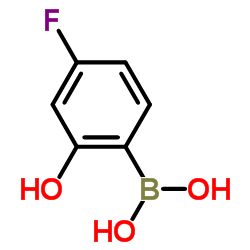 (4-Fluoro-2-hydroxyphenyl)boronic acid structure