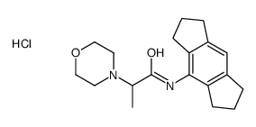 N-(1,2,3,5,6,7-hexahydro-s-indacen-4-yl)-2-morpholin-4-yl-propanamide hydrochloride structure