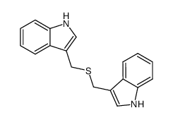 diindolyl-3,3'-methylsulfide结构式