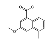 3-methoxy-5-methylnaphthalene-1-carbonyl chloride结构式
