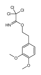 2-(3,4-dimethoxyphenyl)ethyl 2,2,2-trichloroethanimidate结构式
