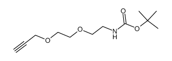 Propargyl-PEG2-NHBoc结构式