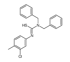 1,1-dibenzyl-3-(3-chloro-4-methylphenyl)thiourea结构式