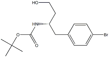 (S)-tert-butyl (1-(4-bromophenyl)-4-hydroxybutan-2-yl)carbamate Structure