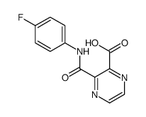 2-Pyrazinecarboxylic acid, 3-[[(4-fluorophenyl)amino]carbonyl]结构式