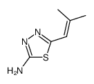 1,3,4-Thiadiazole,2-amino-5-(2-methylpropenyl)- (5CI) structure