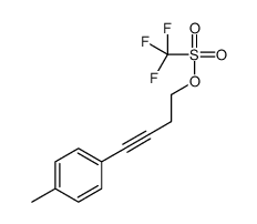 4-(4-methylphenyl)but-3-ynyl trifluoromethanesulfonate Structure