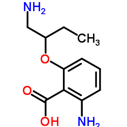 2-Amino-6-[(1-amino-2-butanyl)oxy]benzoic acid Structure