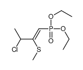 3-chloro-1-diethoxyphosphoryl-2-methylsulfanylbut-1-ene结构式