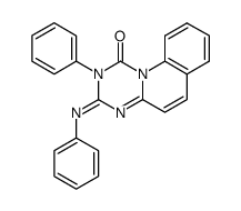 2-Phenyl-3-phenylimino-1,3,5-triazino(1,2-a)chinol-1-on Structure