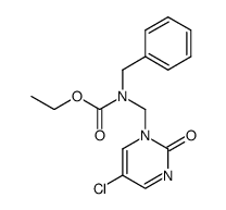 5-chloro-1-<(N-ethoxycarbonyl)benzylamino>methyl-2(1H)-pyrimidinone Structure