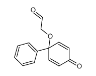 2-(4-oxo-1-phenylcyclohexa-2,5-dien-1-yl)oxyacetaldehyde结构式