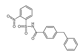 4-benzyl-N-(2-nitrophenyl)sulfonylbenzamide结构式