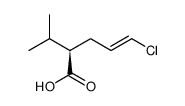 4-Pentenoic acid, 5-chloro-2-(1-methylethyl)-, (2R,4E) Structure