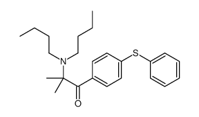 2-(dibutylamino)-2-methyl-1-(4-phenylsulfanylphenyl)propan-1-one结构式