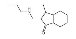 3-methyl-2-(propylaminomethyl)-2,3,3a,4,5,6,7,7a-octahydroinden-1-one Structure