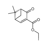 (1R,5R)-(+)-ethyl 6,6-dimethyl-2-oxobicyclo<3.1.1>hept-3-ene-3-carboxylate Structure