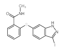 2-(3-碘-1H-吲唑-6-基硫代)-N-甲基苯甲酰胺图片