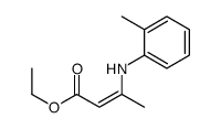 ethyl 3-(2-methylanilino)but-2-enoate结构式