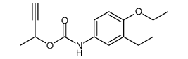 but-3-yn-2-yl N-(4-ethoxy-3-ethylphenyl)carbamate Structure