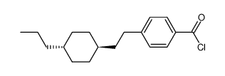 4-[2-(4-Propyl-cyclohexyl)-ethyl]-benzoyl chloride Structure