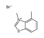 3,4-dimethyl-1,3-benzothiazol-3-ium,bromide结构式