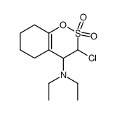 3-chloro-4-(diethylamino)-3,4,5,6,7,8-hexahydrobenzo[e][1,2]oxathiine 2,2-dioxide结构式