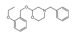 4-benzyl-2-[(2-ethoxyphenyl)methoxy]morpholine结构式