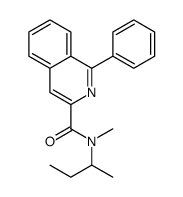 N-butan-2-yl-N-methyl-1-phenylisoquinoline-3-carboxamide结构式
